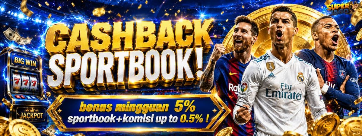 Promo Cashbak Sporbook Mingguan 5% + Komisi 0,5%