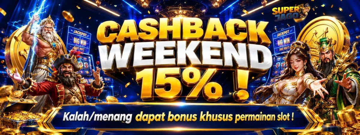CASBACK WEEKEND SPECIAL 15% Banner
