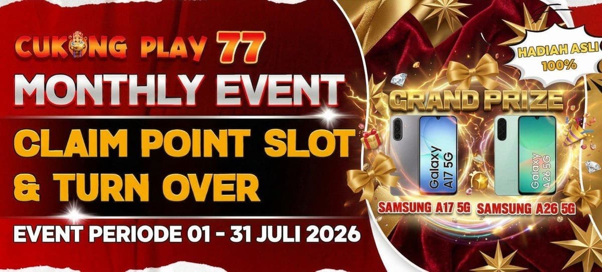 Promo MONTHLY EVENT SPECIAL CUKONGPLAY77