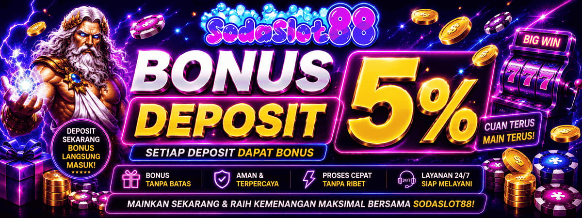 Bonus Deposit Harian 5% Banner