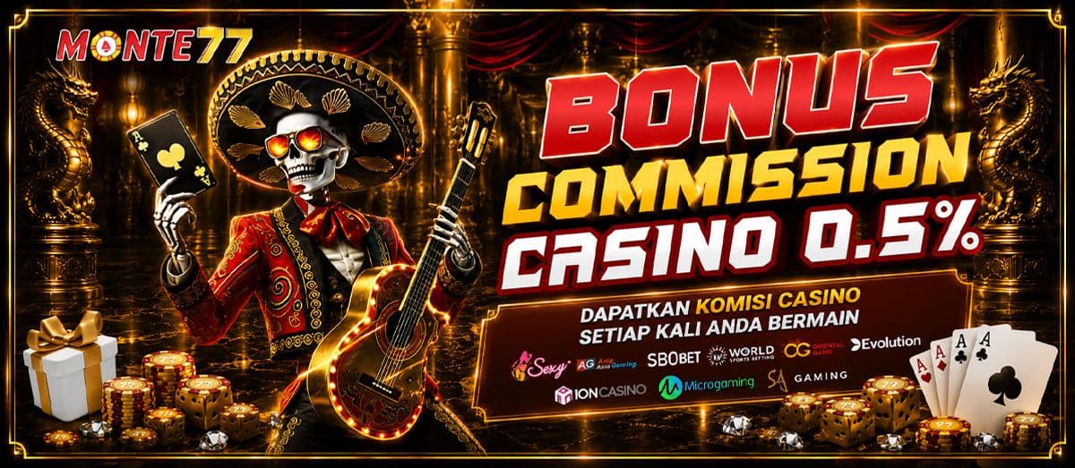 Promo KOMISI CASINO 0.5%