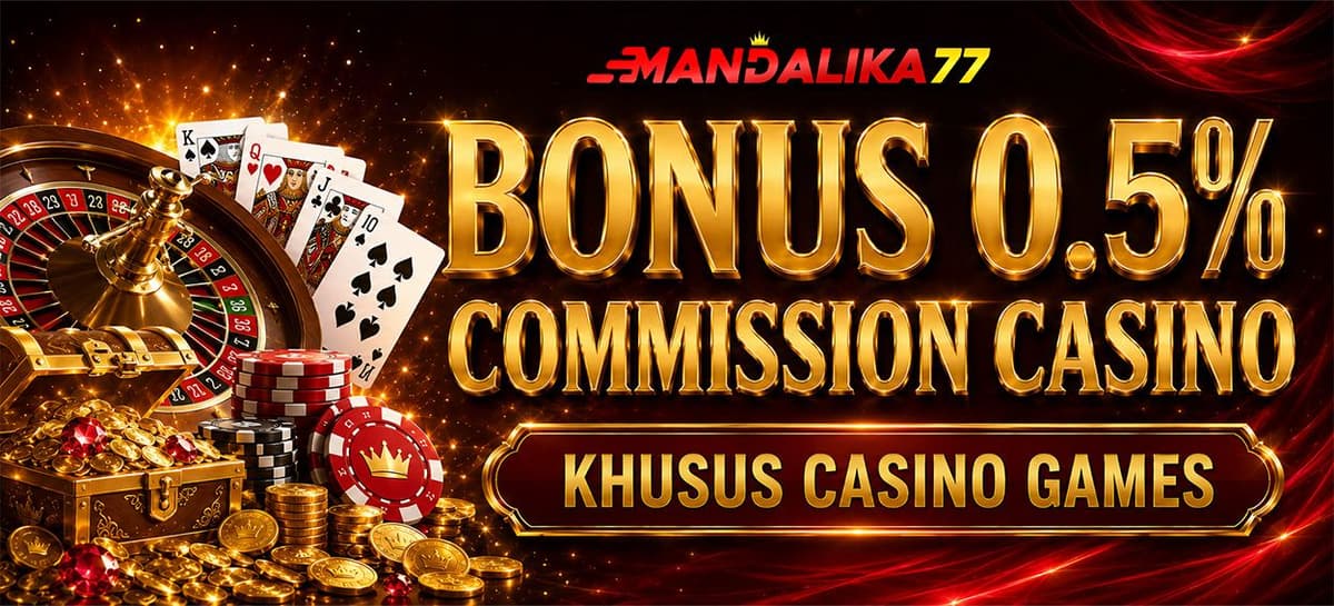 Promo KOMISI CASINO 0.5%