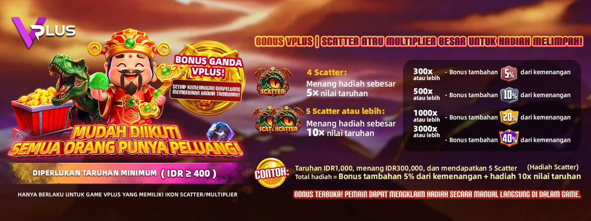 VPLUS - Bonus Scatter + Multiplier Banner Banner