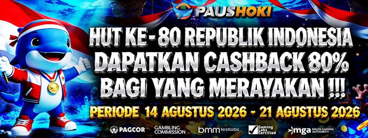 HUT KE -  81 REPUBLIK INDONESIA  DAPATKAN CASHBACK 80% BAGI YANG MERAYAKAN !!! 