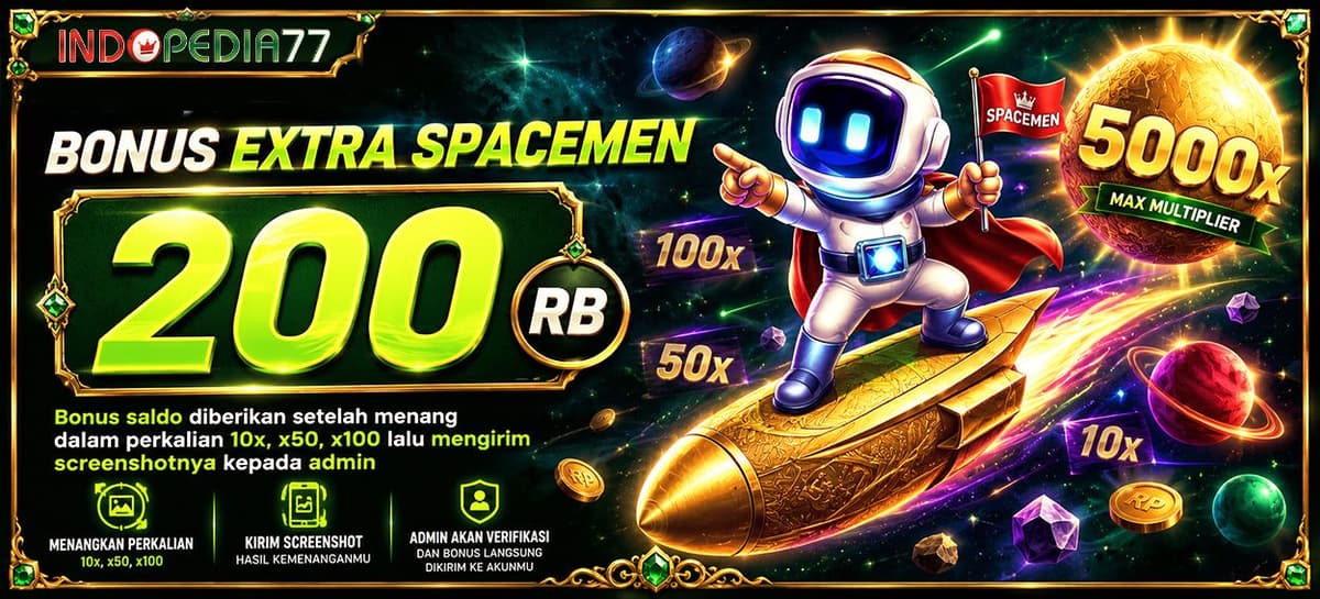 Promo EVENT BONUS SPACE MAN TERBANG KE BULAN