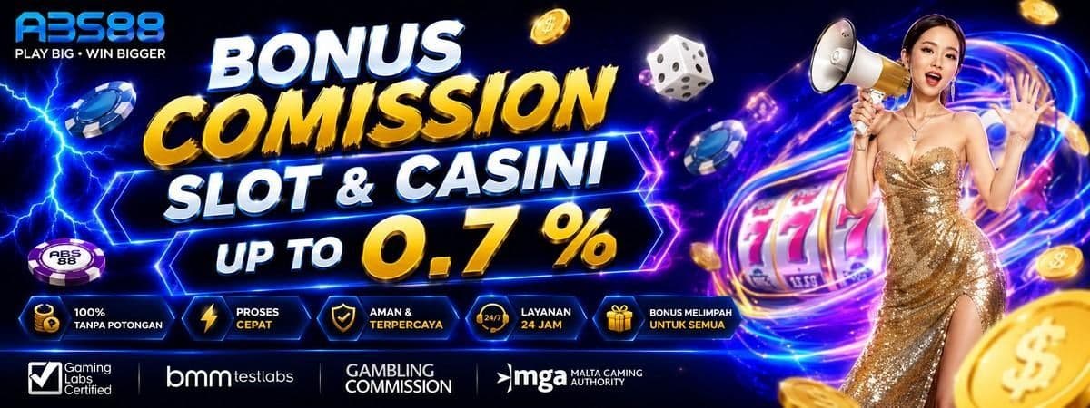 Promo Bonus Commission Live Casino & Slot Up To 0.7%