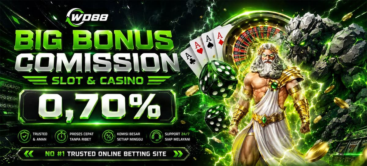 Promo Bonus Commission Live Casino & Slot Up To 0.7%