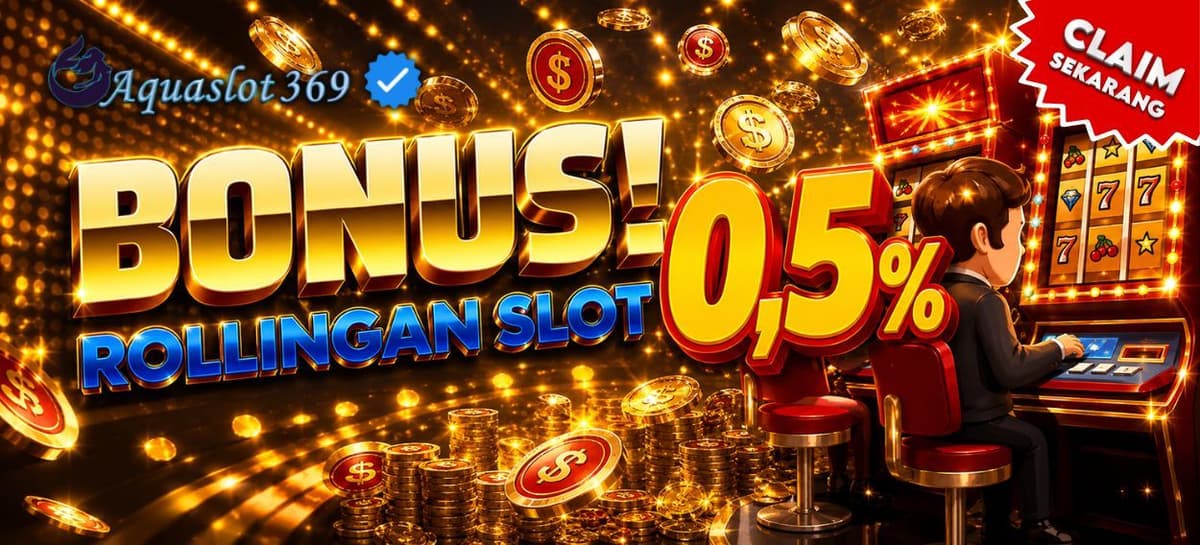 BONUS ROLLINGAN SLOT 0.5% Banner