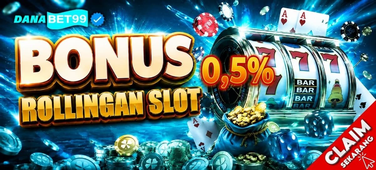 BONUS ROLLINGAN SLOT 0.5% Banner