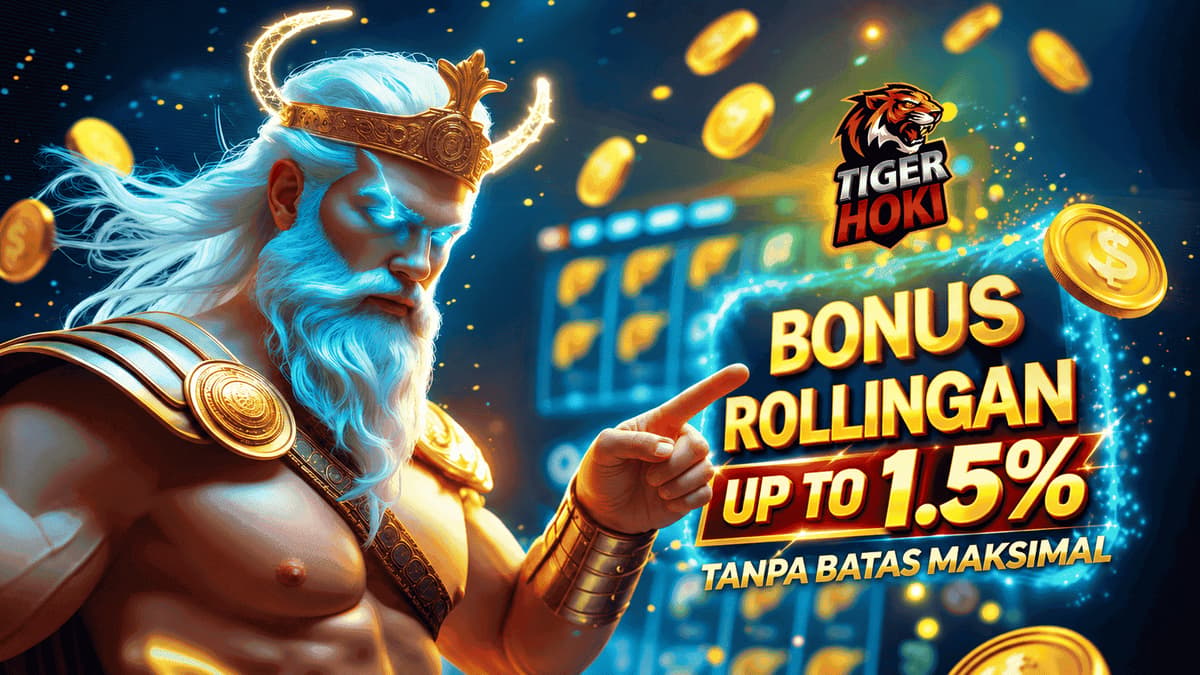 Promo BONUS ROLLINGAN SLOT MINGGUAN UP TO 1.5%