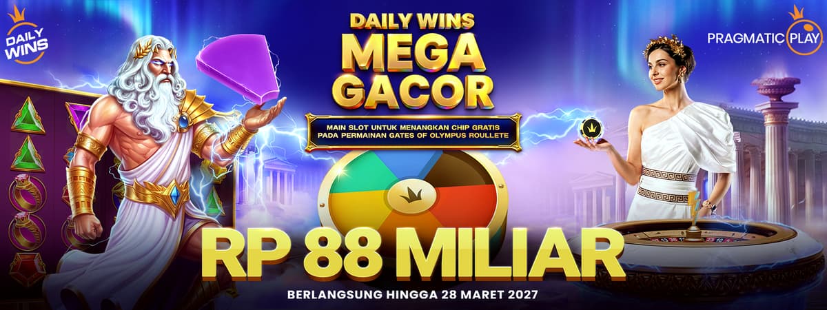 Pragmatic Play - Daily Wins Mega Gacor Banner