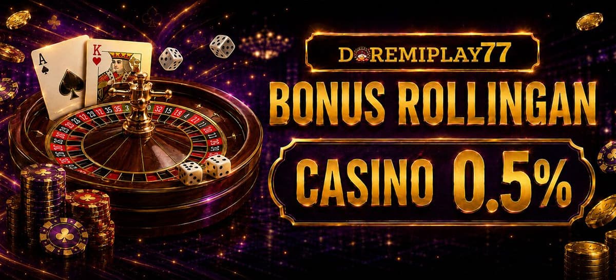 Promo KOMISI CASINO 0.5%