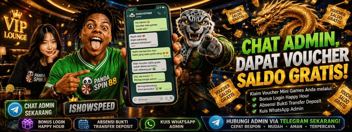 Chat Admin, Voucher Saldo Gratis Banner