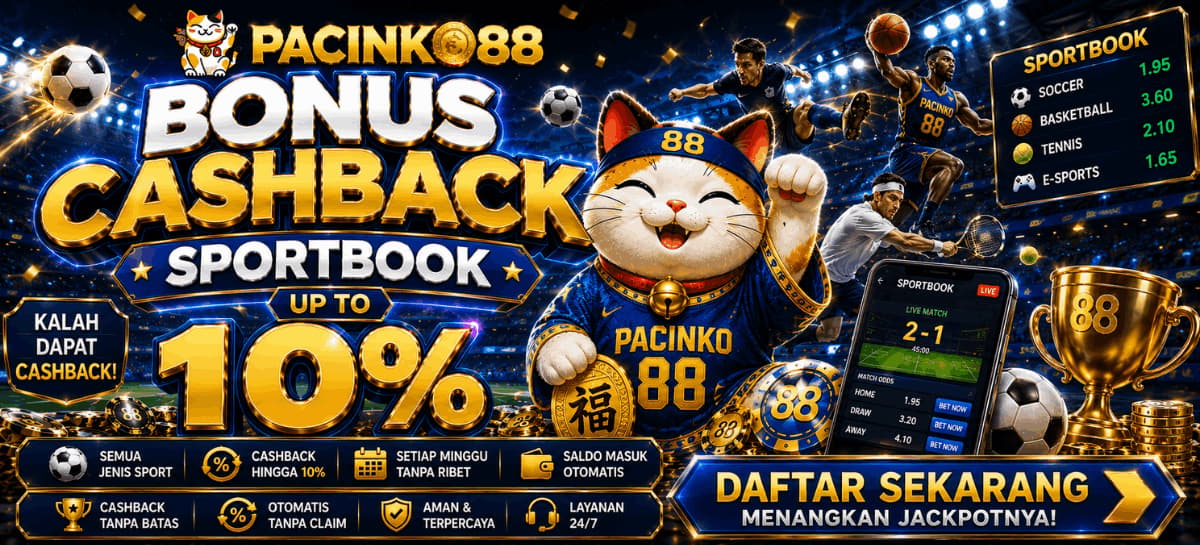 BONUS CASHBACK SPORTSBOOK 10% Banner