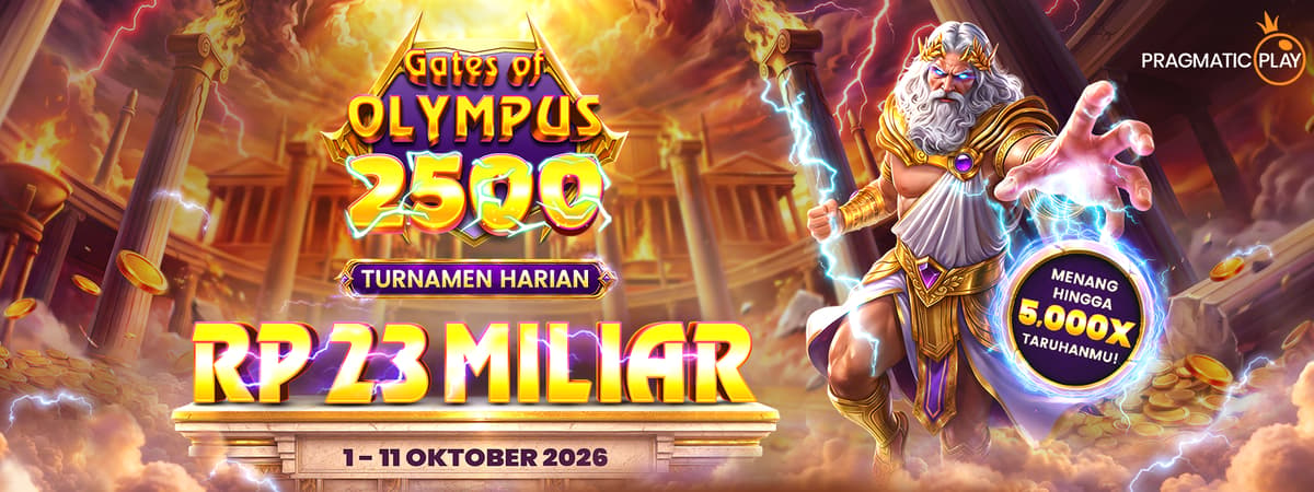 Pragmatic Play - Gates of Olympus 2500 Daily tournamen Banner