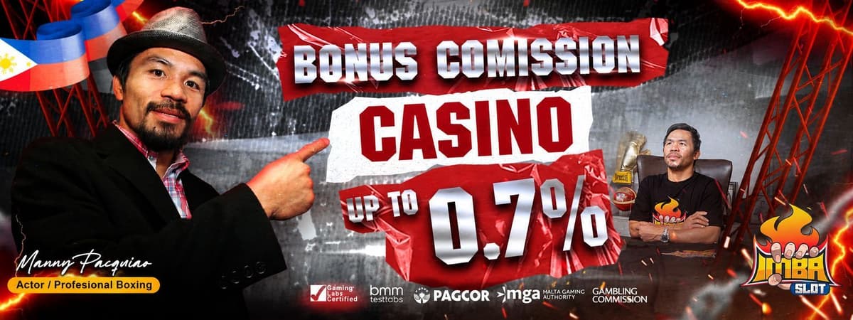Bonus Comission Live Casino up to 0.7% Banner