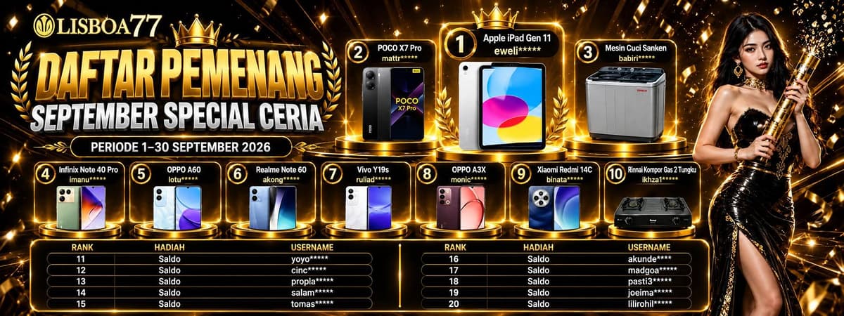 PEMENANG SEPTEMBER Banner