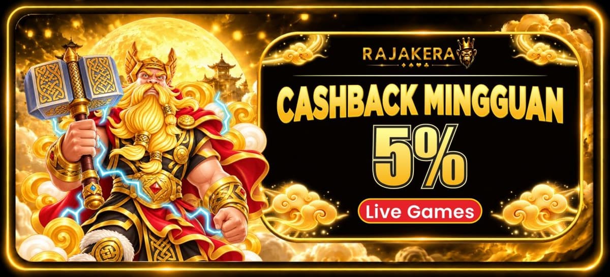 Promo Cashback Live Games 5%