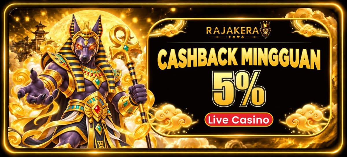 Promo Cashback Live Casino 5%
