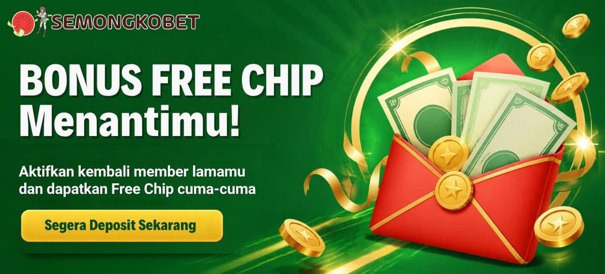 Bonus Free Chip 1 JUTA Rupiah untuk Member Lama